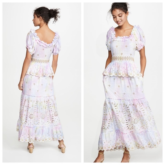 LoveShackFancy Dresses & Skirts - LoveShackFancy Kennedy Dress in Multi Tie Dye 10